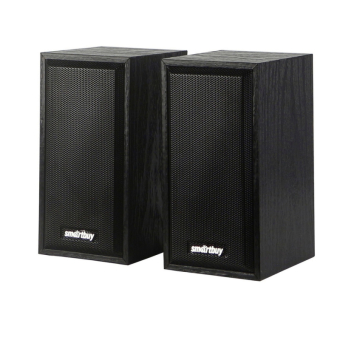 Колонки SMARTBUY SBA-101 ONE, 2x3W, USB, дерево, черные 1
