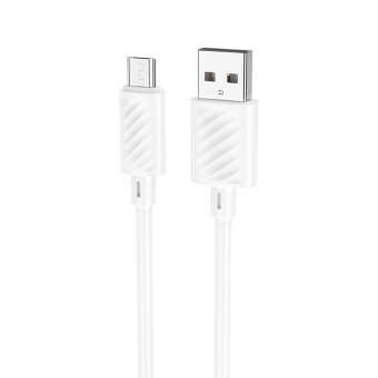 Кабель HOCO X88 MicroUSB, 1,0м, белый 1