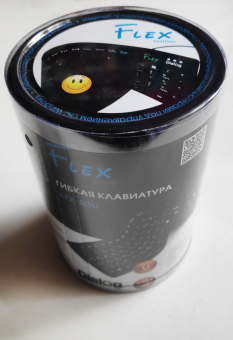 Клавиатура DIALOG FLEX KFX-03U, USB, гибкая, чёрная