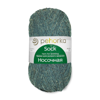 Носочная (50% шерсть + 50% акрил) 100гр. 200м №014 морская волна 1