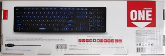 Клавиатура SMARTBUY SBK-328U-K, USB, с подсветкой, черная 2