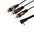 Кабель аудио REXANT 3RCA - Jack3,5 (4 контактный), M-M, 1,5м, (17-4412)