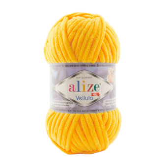 Velluto (100% микрополиэстер) 100г. 68м. №216 мимоза 1
