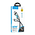 Кабель HOCO U123 Type-C - Type-C, 3.0A, PD60W, 1,2м, с индикатором, текстильный, чёрный