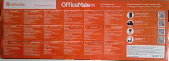 Клавиатура DEFENDER OfficeMate HM-710, USB, чёрная 3