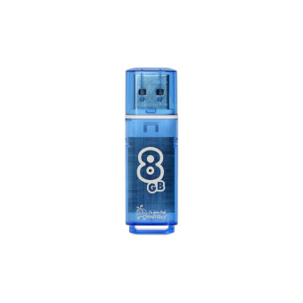 Флеш-карта SMARTBUY  8GB Glossy, USB 2.0, синяя 1