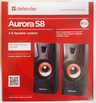 Колонки DEFENDER Aurora S8, 2x4W, Bass 1