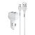 АЗУ HOCO Z36 2 USB, 2,4A, с кабелем MicroUSB, белый