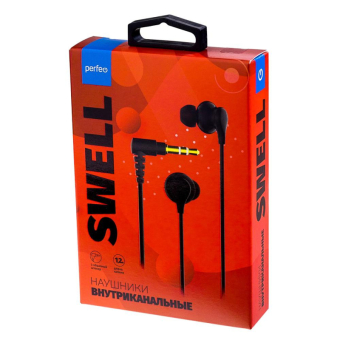 Наушники PERFEO Swell, внутриканальные, черные 2