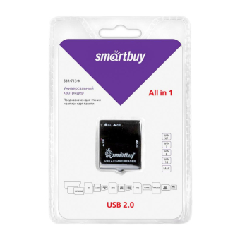 КартРидер SMARTBUY SBR-713-K, универсальный, чёрный 2