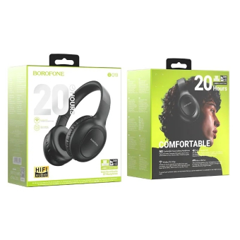 Наушники BOROFONE BO19 Bluetooth, беспроводные, полноразмерные, черная 2