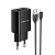 Адаптер BOROFONE BA53A 2 USB, 2,1A, с кабелем Lightning, черный
