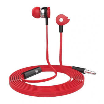 Наушники CELEBRAT D1 внутриканальные, c микрофоном, красные 1