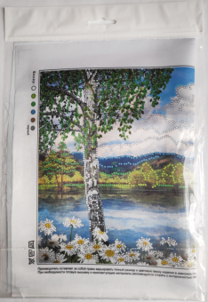 Вышивка на искусственном шелке 