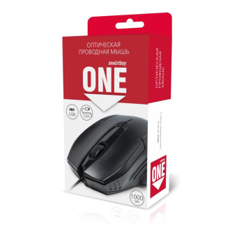 Мышь SMARTBUY SBM-210-K, USB, 1000dpi, чёрная 3