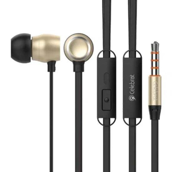 Наушники CELEBRAT G10 внутриканальные, с микрофоном, золото 1
