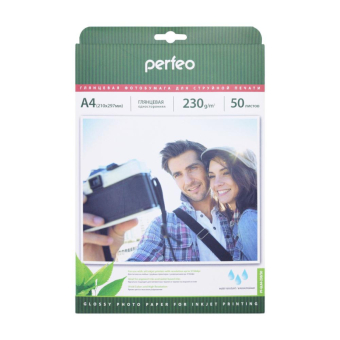 Глянцевая бумага PERFEO A4, 230г/м2, 50л 1