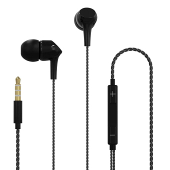 Наушники PERFEO Skew внутриканальные, с микрофоном, чёрные 1