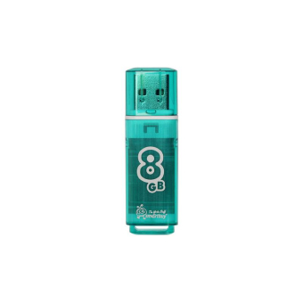 Флеш-карта SMARTBUY  8GB Glossy, USB 2.0, зелёная 1