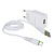 Адаптер MAIMI T13 USB, 2,1A, с кабелем Type-C, белый