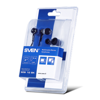 Наушники SVEN SEB 10 BK внутриканальные, черные 2