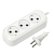 Сетевой удлинитель SMARTBUY 3 розетки, 10A,  2,0м, белый