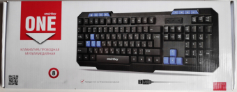 Клавиатура SMARTBUY SBK-221US-K, USB, мультимедийная, чёрная 1