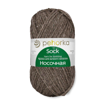 Носочная (50% шерсть + 50% акрил) 100гр. 200м №165 тёмно-бежевый 1