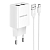 Адаптер BOROFONE BA53A 2 USB, 2,1A, с кабелем Type-C, белый