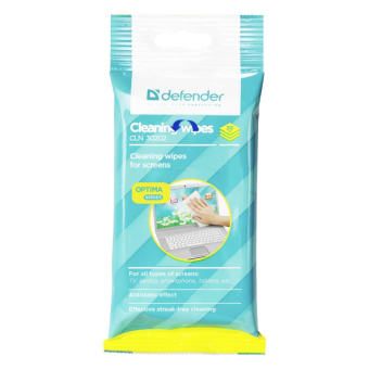 Чистящие салфетки DEFENDER CLN 30202 для LCD/TFT экранов, в мягкой упаковке, 20 шт 1