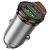 АЗУ HOCO  NZ16A USB + Type-C, 3,0A, QC3.0, 18W + PD25W, FCP, AFC, металл, серый