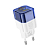 Адаптер HOCO C125A Type-C, 3,0A, PD20W, QC3.0, прозрачный, синий
