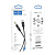 Кабель AUX HOCO UPA19 Jack3,5 - Type-C, M-M, 2х контактный, в оплетке, 1,0м, черный