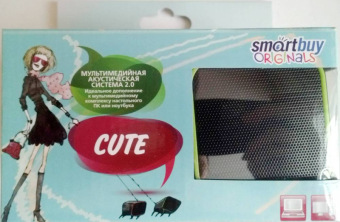 Колонки SMARTBUY SBA-2580 Cute, 2x3W, USB, чёрно-зелёные 1