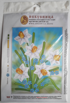 Вышивка на искусственном шелке 