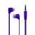 Наушники PERFEO Base внутриканальные, фиолетовые