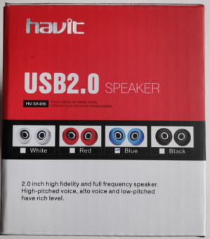 Колонки HAVIT HV-SK486, 2x3W, синие 3