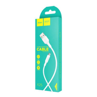 Кабель HOCO X25 MicroUSB, 1,0м, белый 2