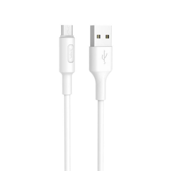 Кабель HOCO X25 MicroUSB, 1,0м, белый 1