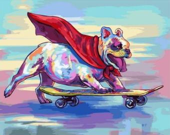 Картина по номерам 40х50 Суперпес МСА1885