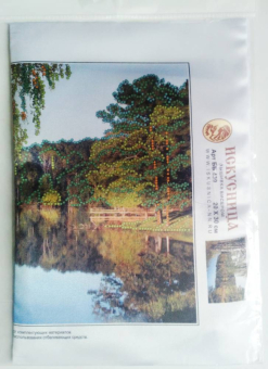 Вышивка на искусственном шелке 