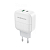 Адаптер BOROFONE BA46A USB + Type-C, 3,0A, 18W, QC3.0, PD, белый