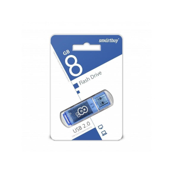 Флеш-карта SMARTBUY  8GB Glossy, USB 2.0, синяя 2