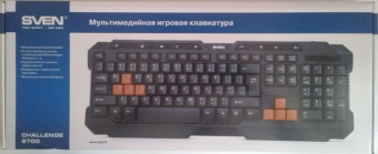 Клавиатура SVEN 9700 Challenge, USB, игровая, чёрная 2
