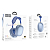 Наушники HOCO W55 Bluetooth 5.4, беспроводные, полноразмерные, с микрофоном, синий