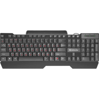 Клавиатура DEFENDER Search HB-790 RU, USB, мультимедийная, черная 1