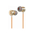 Наушники HOCO M16, внутриканальные, с микрофоном, металл, золото
