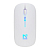Мышь DEFENDER Touch MM-997, беспроводная, USB, 1600 dpi, с аккумулятором, бесшумная, 4 кнопки, белая