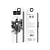 Кабель HOCO X14 Lightning, 2,0м, текстильный, чёрный