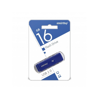 Флеш-карта SMARTBUY 16GB Dock, USB 2.0, синяя 2